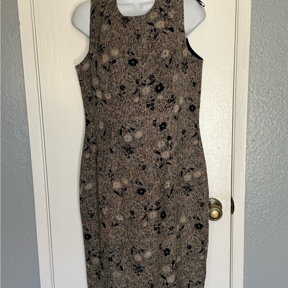 Liz Claiborne Floral Midi Dress - Black and Brown - Picture 1 of 7